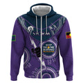 Custom NRL Storm NAIDOC Week Zip Hoodie Keep The Fire Burning Indigenous Art