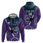Custom NRL Storm NAIDOC Week Zip Hoodie Keep The Fire Burning Indigenous Art