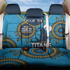 Custom NRL Titans NAIDOC Week Back Car Seat Cover Keep The Fire Burning Indigenous Art