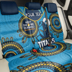 Custom NRL Titans NAIDOC Week Back Car Seat Cover Keep The Fire Burning Indigenous Art