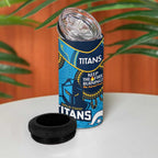 NRL Titans NAIDOC Week 4 in 1 Can Cooler Tumbler Keep The Fire Burning Indigenous Art