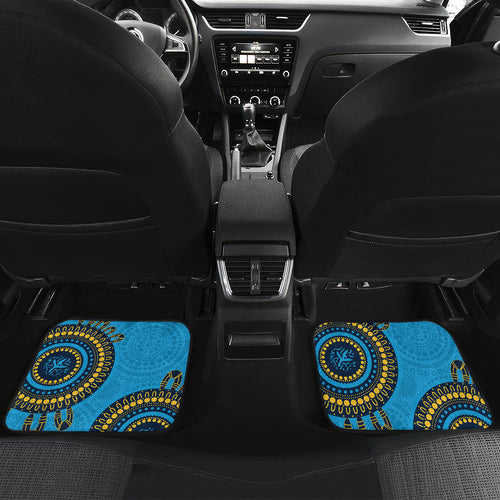 Custom NRL Titans NAIDOC Week Car Mats Keep The Fire Burning Indigenous Art