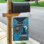 Custom NRL Titans NAIDOC Week Garden Flag Keep The Fire Burning Indigenous Art