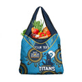 Custom NRL Titans NAIDOC Week Grocery Bag Keep The Fire Burning Indigenous Art