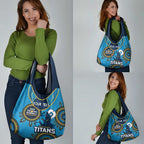 Custom NRL Titans NAIDOC Week Grocery Bag Keep The Fire Burning Indigenous Art