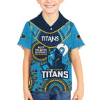 Custom NRL Titans NAIDOC Week Hawaiian Shirt Keep The Fire Burning Indigenous Art