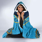 Custom NRL Titans NAIDOC Week Hooded Blanket Keep The Fire Burning Indigenous Art