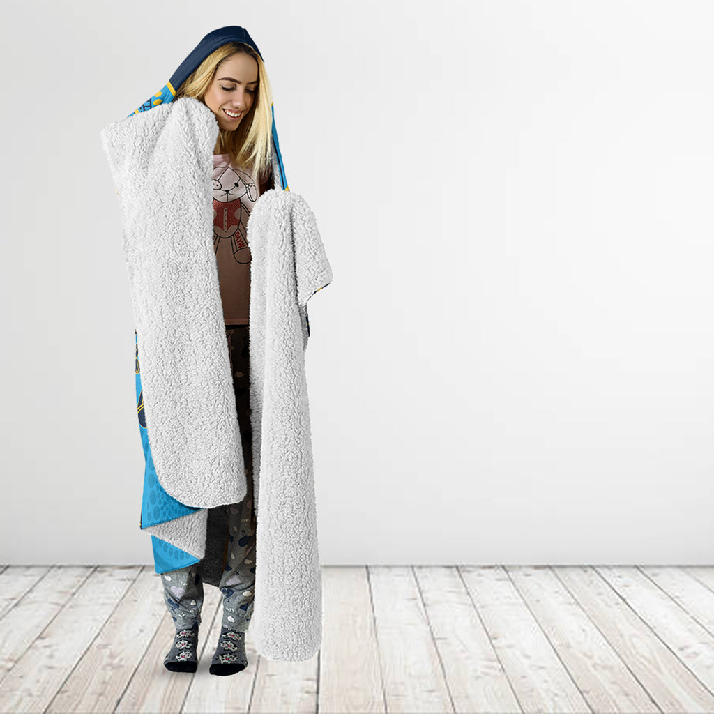 Custom NRL Titans NAIDOC Week Hooded Blanket Keep The Fire Burning Indigenous Art