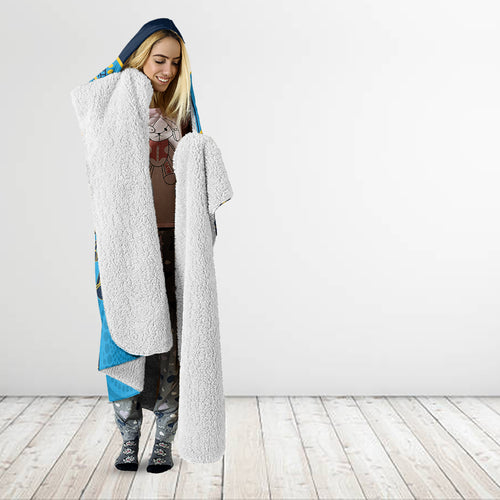 Custom NRL Titans NAIDOC Week Hooded Blanket Keep The Fire Burning Indigenous Art
