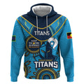 Custom NRL Titans NAIDOC Week Hoodie Keep The Fire Burning Indigenous Art