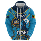 Custom NRL Titans NAIDOC Week Hoodie Keep The Fire Burning Indigenous Art