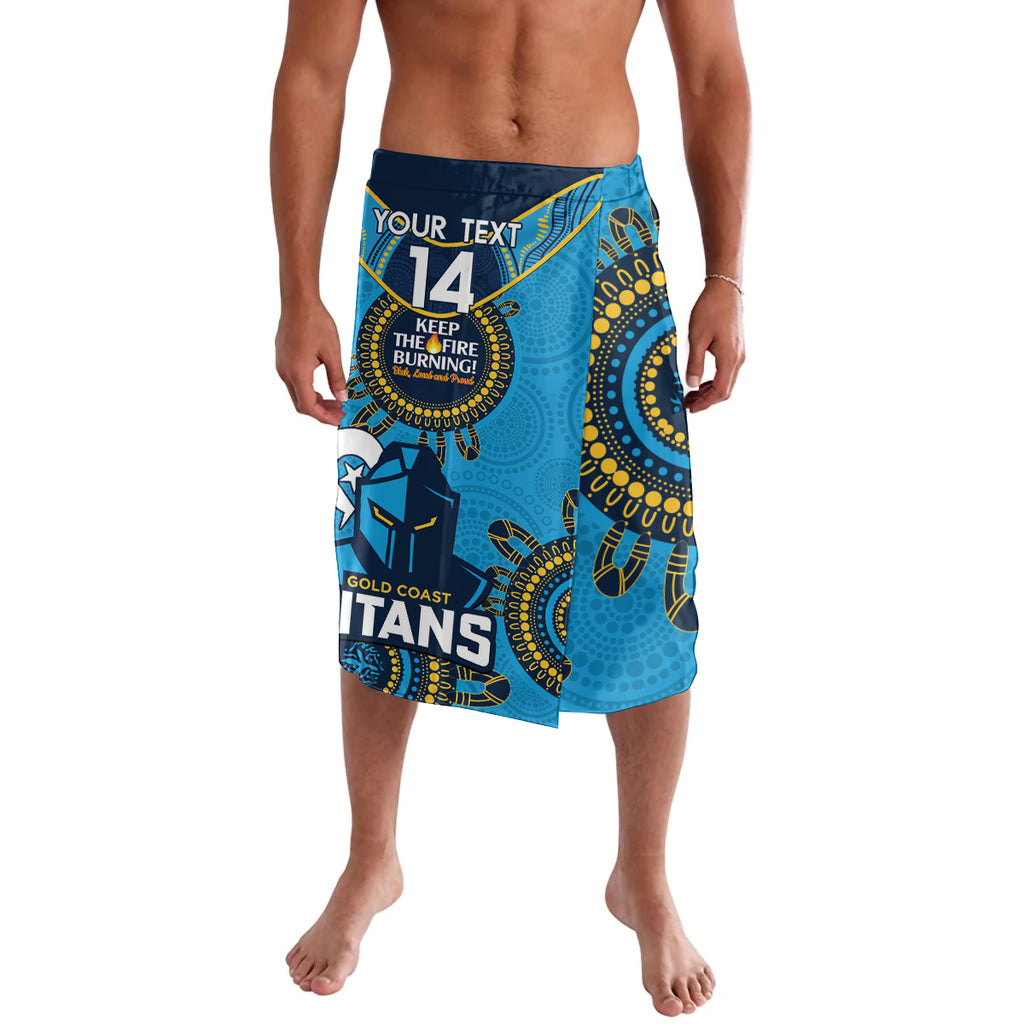 Custom NRL Titans NAIDOC Week Lavalava Keep The Fire Burning Indigenous Art
