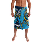 Custom NRL Titans NAIDOC Week Lavalava Keep The Fire Burning Indigenous Art