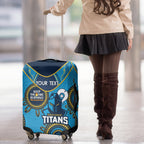 Custom NRL Titans NAIDOC Week Luggage Cover Keep The Fire Burning Indigenous Art