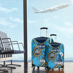 Custom NRL Titans NAIDOC Week Luggage Cover Keep The Fire Burning Indigenous Art