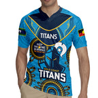 Custom NRL Titans NAIDOC Week Rugby Jersey Keep The Fire Burning Indigenous Art