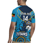 Custom NRL Titans NAIDOC Week Rugby Jersey Keep The Fire Burning Indigenous Art