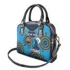 Custom NRL Titans NAIDOC Week Shoulder Handbag Keep The Fire Burning Indigenous Art