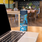 NRL Titans NAIDOC Week Skinny Tumbler Keep The Fire Burning Indigenous Art
