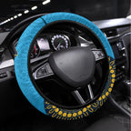 NRL Titans NAIDOC Week Steering Wheel Cover Keep The Fire Burning Indigenous Art