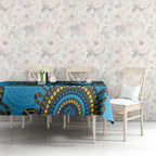 Custom NRL Titans NAIDOC Week Tablecloth Keep The Fire Burning Indigenous Art