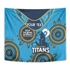 Custom NRL Titans NAIDOC Week Tapestry Keep The Fire Burning Indigenous Art