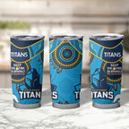 NRL Titans NAIDOC Week Tumbler Cup Keep The Fire Burning Indigenous Art