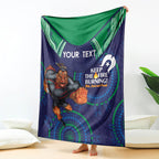 Custom NRL Warriors NAIDOC Week Blanket Keep The Fire Burning Indigenous Art