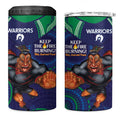 NRL Warriors NAIDOC Week 4 in 1 Can Cooler Tumbler Keep The Fire Burning Indigenous Art