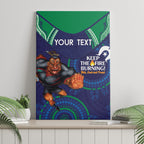 Custom NRL Warriors NAIDOC Week Canvas Wall Art Keep The Fire Burning Indigenous Art