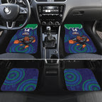 Custom NRL Warriors NAIDOC Week Car Mats Keep The Fire Burning Indigenous Art