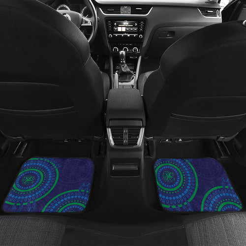 Custom NRL Warriors NAIDOC Week Car Mats Keep The Fire Burning Indigenous Art