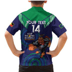 Custom NRL Warriors NAIDOC Week Family Matching Mermaid Dress and Hawaiian Shirt Keep The Fire Burning Indigenous Art
