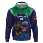Custom NRL Warriors NAIDOC Week Hoodie Keep The Fire Burning Indigenous Art