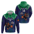 Custom NRL Warriors NAIDOC Week Hoodie Keep The Fire Burning Indigenous Art