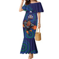 Custom NRL Warriors NAIDOC Week Mermaid Dress Keep The Fire Burning Indigenous Art