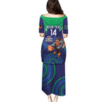 Custom NRL Warriors NAIDOC Week Puletasi Keep The Fire Burning Indigenous Art