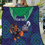 Custom NRL Warriors NAIDOC Week Quilt Keep The Fire Burning Indigenous Art