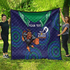 Custom NRL Warriors NAIDOC Week Quilt Keep The Fire Burning Indigenous Art