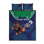 Custom NRL Warriors NAIDOC Week Quilt Bed Set Keep The Fire Burning Indigenous Art