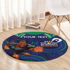 Custom NRL Warriors NAIDOC Week Round Carpet Keep The Fire Burning Indigenous Art