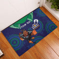 Custom NRL Warriors NAIDOC Week Rubber Doormat Keep The Fire Burning Indigenous Art