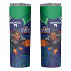 NRL Warriors NAIDOC Week Skinny Tumbler Keep The Fire Burning Indigenous Art