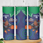 NRL Warriors NAIDOC Week Skinny Tumbler Keep The Fire Burning Indigenous Art