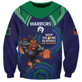 Custom NRL Warriors NAIDOC Week Sweatshirt Keep The Fire Burning Indigenous Art