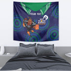 Custom NRL Warriors NAIDOC Week Tapestry Keep The Fire Burning Indigenous Art