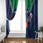 Custom NRL Warriors NAIDOC Week Window Curtain Keep The Fire Burning Indigenous Art
