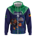 Custom NRL Warriors NAIDOC Week Zip Hoodie Keep The Fire Burning Indigenous Art