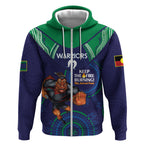 Custom NRL Warriors NAIDOC Week Zip Hoodie Keep The Fire Burning Indigenous Art