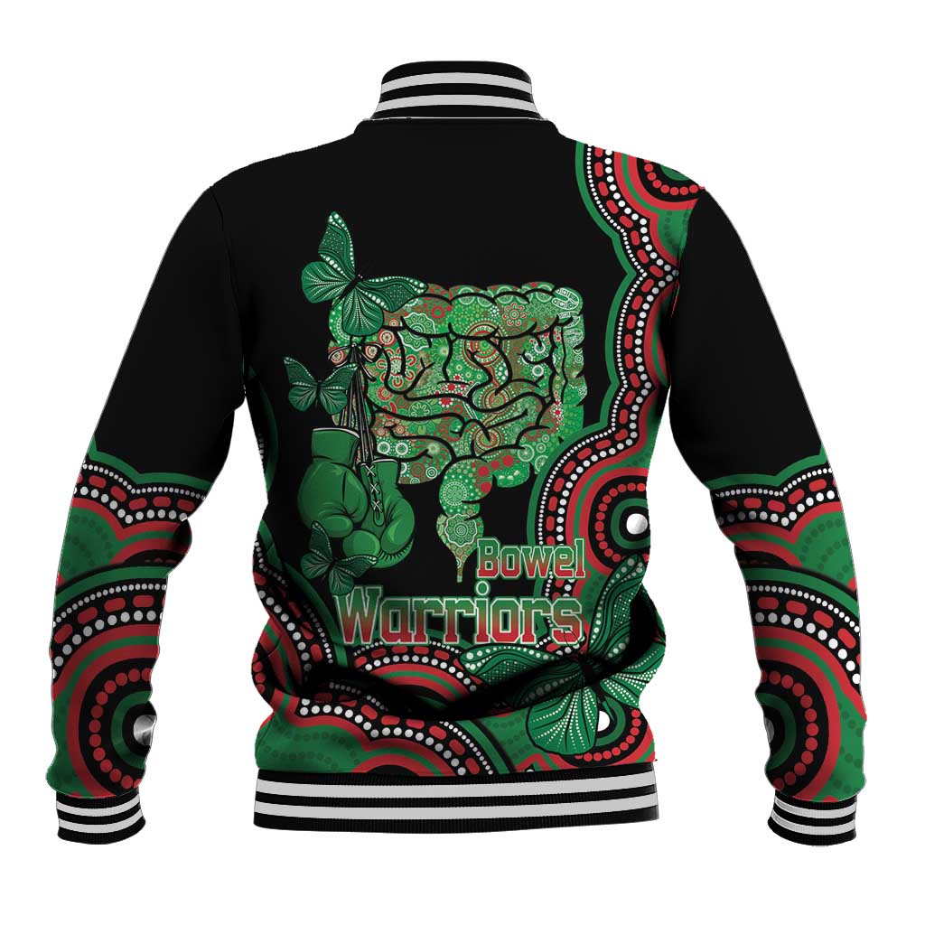 Australia Bowel Cancer Awareness Month Baseball Jacket Boxing Gloves Warriors Aboriginal Art